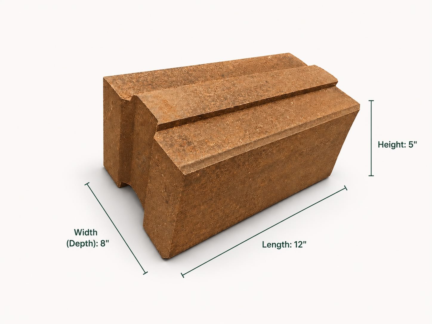 ISTIKA Interlocking Mud Block 12 x 5 x 8 inches